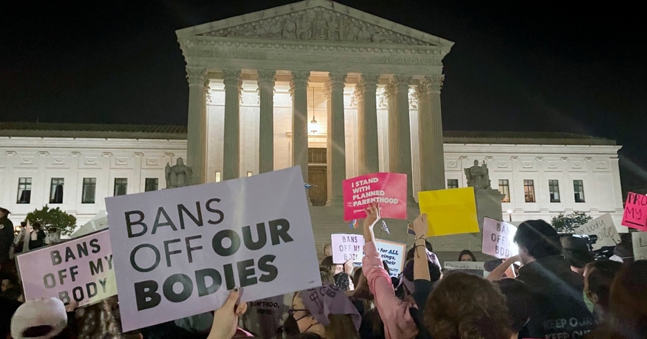 Protests in US after leaked draft opinion to overturn Roe v Wade | Women  News | Al Jazeera